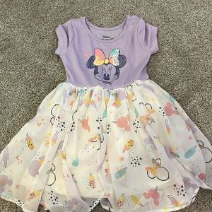 Purple Minnie Mouse Dress. Size 4T